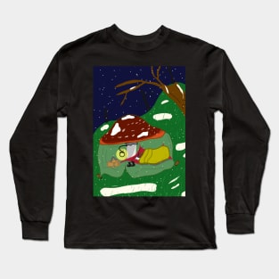 A tiring day sleep in mushroom Long Sleeve T-Shirt